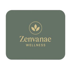 Zenvanae Wellness Mouse Pad | Eco-Friendly Desk Mat, Minimalist Office Decor, Gift for Organizers, Computer Accessories, Office Supplies